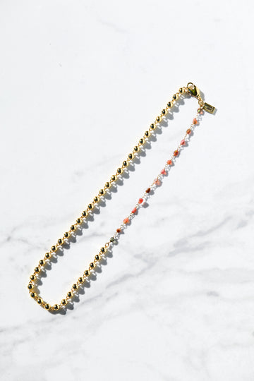LUCIA NECKLACE- RAINBOW OPAL